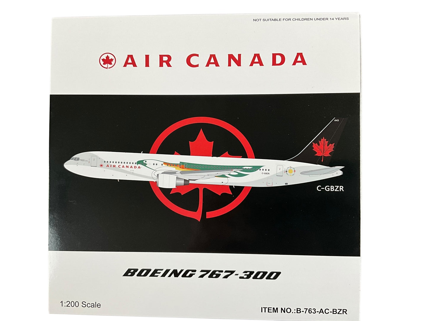 1/200 (Inflight200) B-Models (B763ACBZR) Boeing B767-300ER (C-GBZR) "Free Spirit - Experience Aboriginal Culture" 4th ACA Livery w/Ptarmigan, Air Canada (Limited Edition)