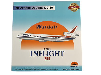 1/200 Inflight200 (IF103WD825P) McDonnell Douglas DC10-30 (C-GXRB) "C.K.'Punch' Dickens" Wardair Canada (Limited Edition of ONLY 144) 2025 Release