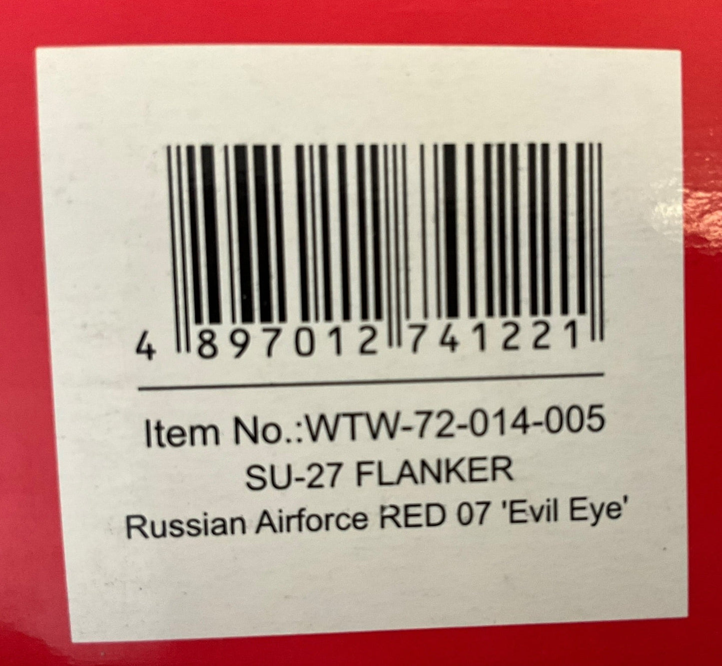 1/72 (Witty Wings) Sky Guardians (WTW-72-014-005) Sukhoi SU27 Flanker-B (Red 07) "Evil Eye" 3-Tone Blue Splinter Pattern Camo, Russian Air Force (Limited edition (Limited Edition)