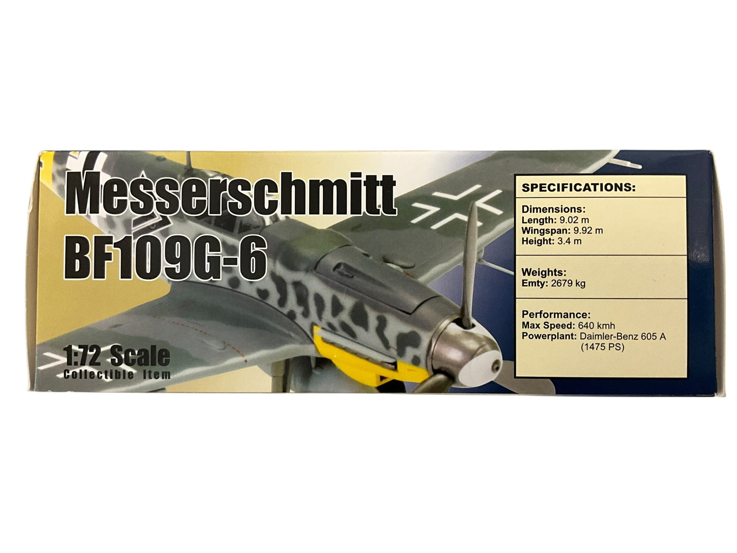 1/72 Witty Wings (WTW72-003-01) Messerschmitt Bf109G-6 (Double Cevron 5) "Chistl" flown by Gerhard Barkhorn, JG52,  WWII, Drittes Reich Luftwaffe (Limited Edition)