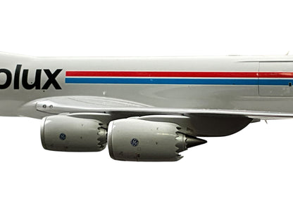 1/200 JC Wings (XX20079C) Boeing B747-8F (LX-VCF) "Not Without My Mask" (Interactive Series) Cargolux (Limited Edition) 2021 Release