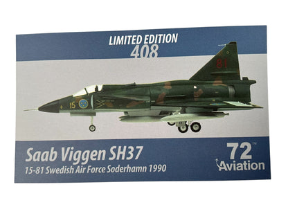 1/72 Aviation72 (AV72-42005) Saab SH37 Viggen (15-81) Soderhamn 1990 Swedish Air Force (Limited Edition of Only 408) 2016 Release