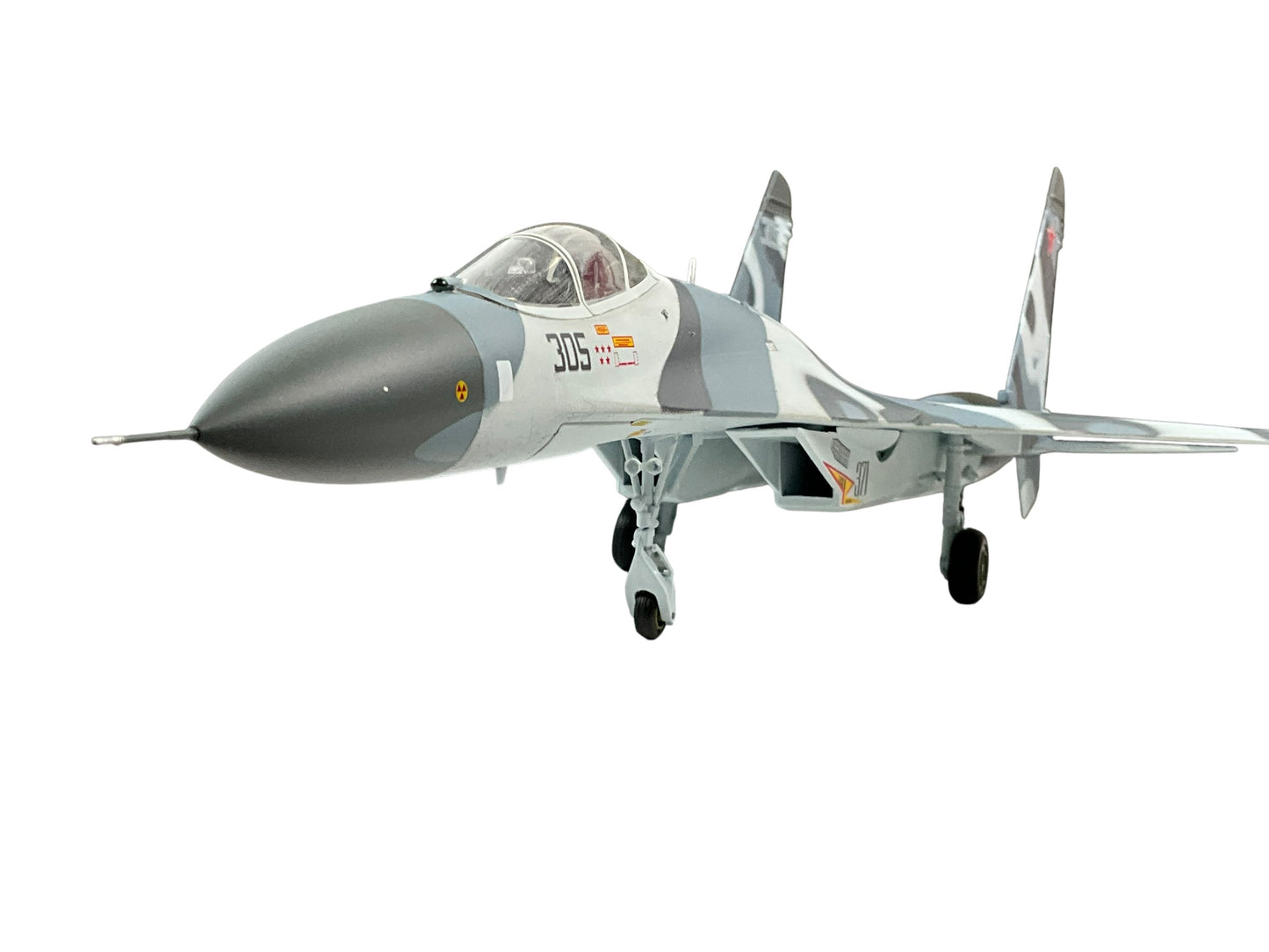 1/72 (Witty Wings) Sky Guardians (WTW-72-014-014) Sukhoi SU27SKM  Flanker-B (Blue 305) 3-Tone Grey Camo, Zhukovskiy AB 2003, Russia Air Force (Limited Edition #183 of Only 1000) 2011 Release