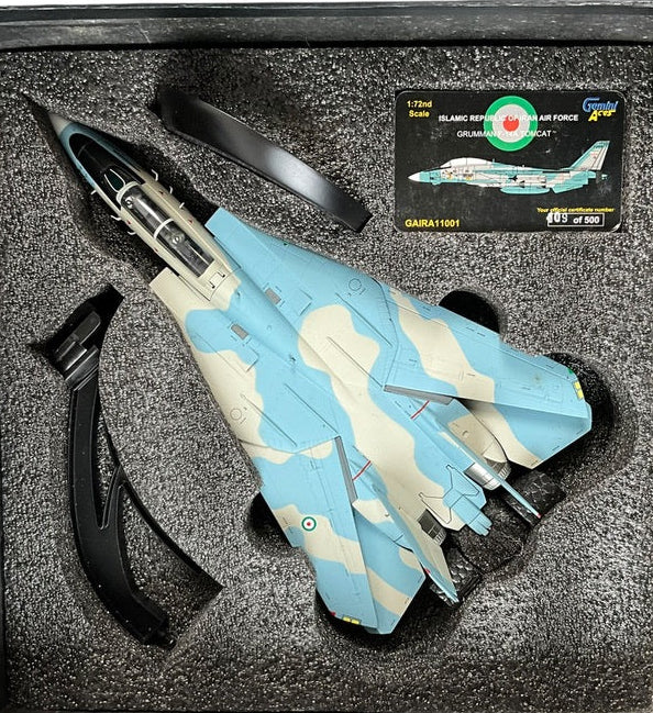 1/72 Gemini Aces (GA-IRA-110-01) Grumman F14A Tomcat (3-6005) Grey & Blue Camo Islamic Republic of Iran Air Force (Limited Edition #409 of Only 500) 2014 Release