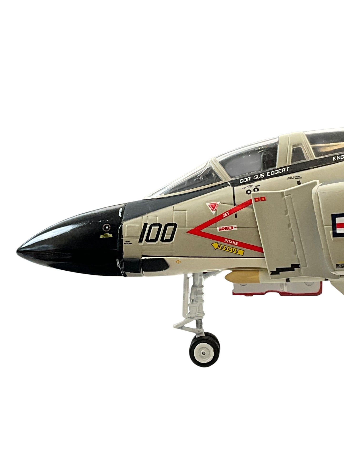 1/48 Armour/Franklin Mint (B11B553/98233) McDonnell Douglas F4J  Phantom II (155800 / 100) "Showtime100" flown by Lt.Cunningham & Lt.Driscoll "U.S.S.Constellation" VF96 "Fighting Falcons" U.S.Navy, 1972 Vietnam War(Limited Edition)