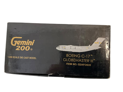 1/200 Gemini200 (G2AFO635) Boeing C17 Globemaster III (0014) "Spirit of the Pelicans" Charleston 437th AW & 315th AW U.S.A.F. (Limited Edition) 2017 Release