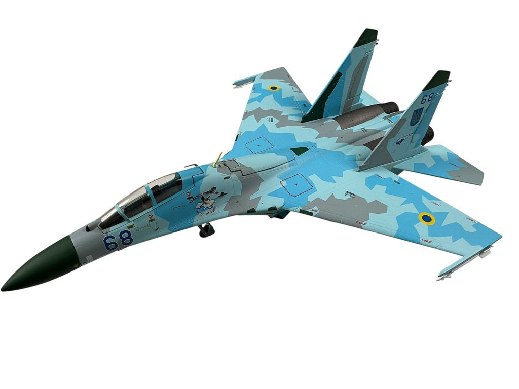 1/72 JC Wings (JCW-72-SU27-009) Sukhoi Su27UB Flanker-C (Blue 68) "Sky Blue Splinter Pattern Camo" 831 IRP, Ukraine Air Force (Limited Edition #270 of 600)