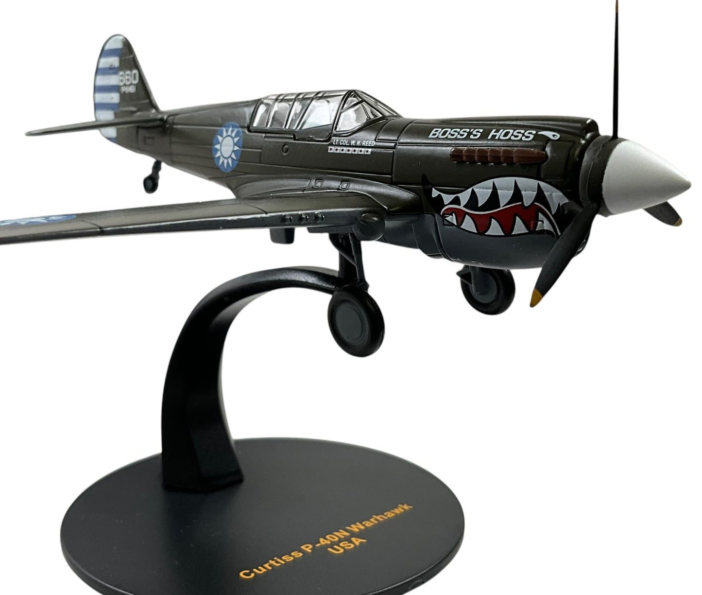 1/72 IXO Models (PIXJ00021) Curtiss P40N Warhawk (660 / P-11461) "Boss's Hoss" flown by Lt.Col. W.N.Reed (Ace w/7 Jap Kills) with "Flying Tigers" A.V.G. Nationalist Chinese Air Force (Limited Edition)