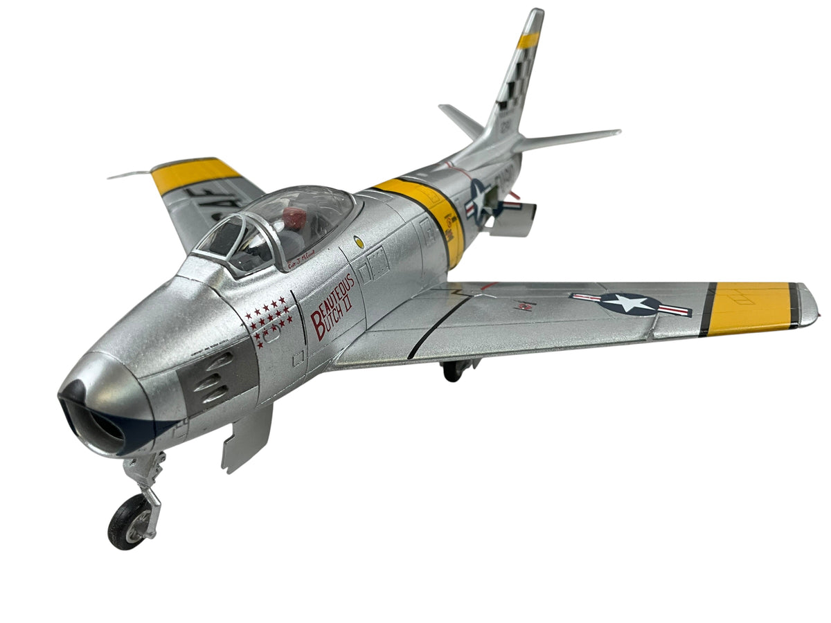 1/72 HobbyMaster (HA4306) North American F86F Sabre (c/n 51-2910) "Beauteous Butch II" flown by Joseph C. McConnell Jr. {TOP ACE with 16 Kills) Suwon AB, South Korea 1953, 39th FS, 51st FW, U.S.A.F. (Limited Edition of 1000)