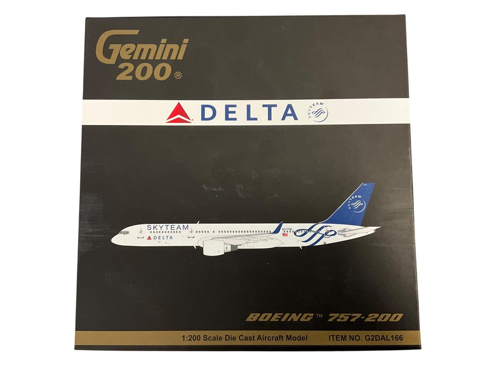 1/200 Gemini200 (G2DAL166) Boeing B757-200 (N717TW) "SKYTEAM" Livery  Delta Airlines (Limited Edition) 2010 Release