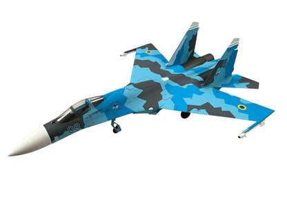 1/72 JC Wings (JCW-72-SU27-001) Sukhoi SU27 Flanker (Blue 08) Sky Blue Splinter Pattern Camo 831 Tactical Aviation Brigade, Ukraine Air Force (Limited Edition #599 of Only 720) 2022 Release