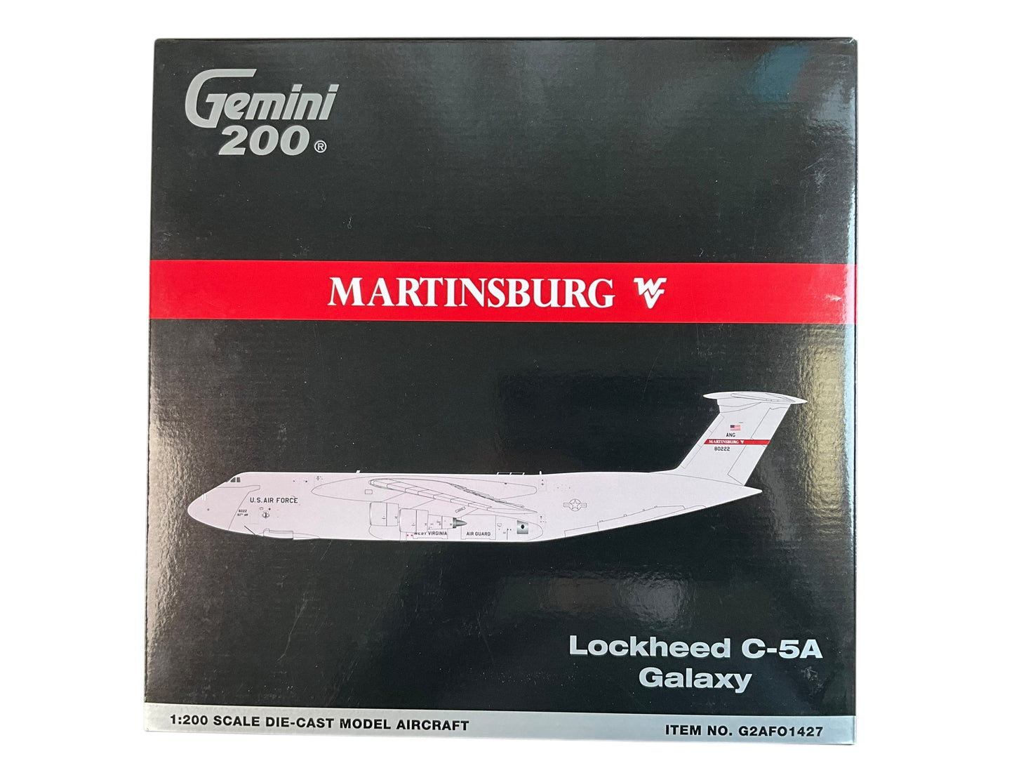 1/200 Gemini200 (G2AFO1427) Lockheed C5A Galaxy ((80222) "Martinsburg" West Virginia Air National Guard, 167th AW, U.S.A.F. (Limited Edition) 2025 Release