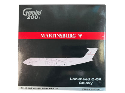 1/200 Gemini200 (G2AFO1427) Lockheed C5A Galaxy ((80222) "Martinsburg" West Virginia Air National Guard, 167th AW, U.S.A.F. (Limited Edition) 2025 Release