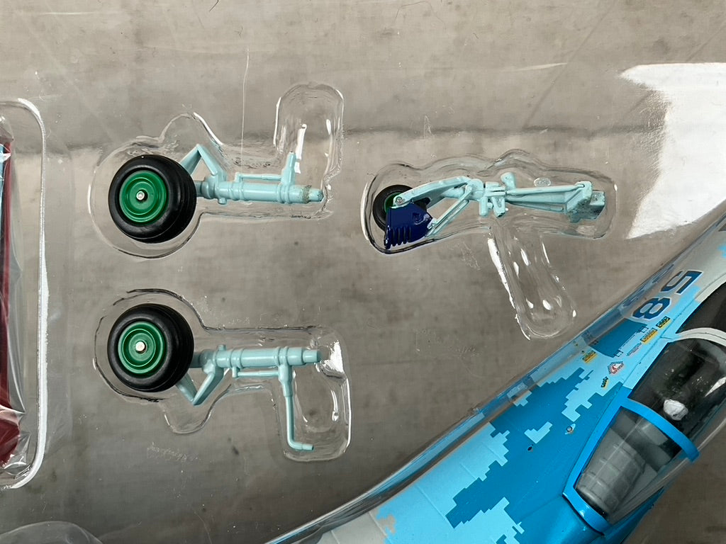 1/72 JC Wings (JCW-72-SU27-003) Sukhoi SU27 Flanker (Blue 58) "Sky Blue Digital Pattern Camo" Myrhorod Air Base, Poltava Oblast, 831st Tactical Aviation Brigade, Ukraine Air Force (Limited Edition #467 of Only 600)