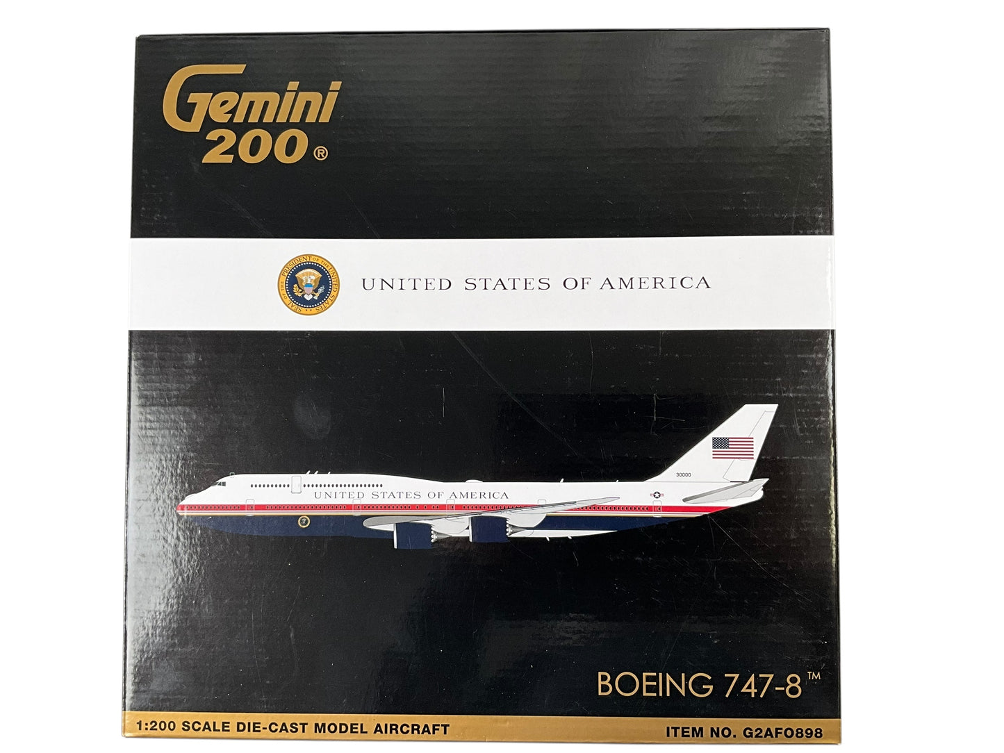1/200 Gemini200 (G2AFO898) Boeing (VC25B) B747-8 (30000) "Air Force One" United States of America (Limited Edition) 2020 Release