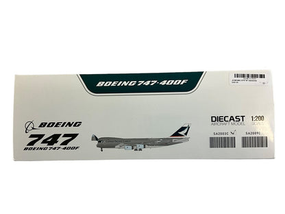 1/200 JC Wings (SA2003C) Boeing B747-400F (B-HUP)  Cathay Pacific Cargo Interactive Polished Aluminum Livery (Limited Edition)