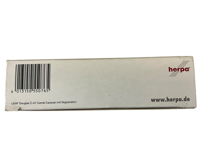 1/200 Herpa (550765) Douglas C47 (DC3) Dakota (2934087) Camel Caravan to Berlin U.S.A.F. (Limited Edition)