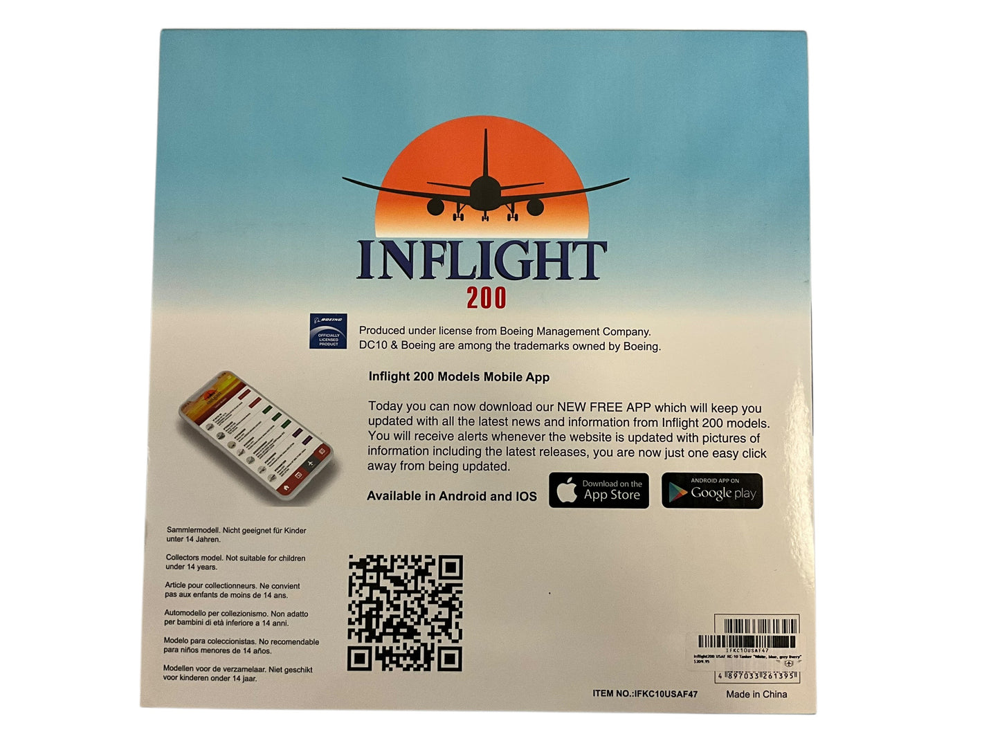 1/200 Inflight200 (IFKC10USAF47) McDonnell Douglas KC10A Extender (79-1947) "California Freestyle - Cow A Bunga Dude" White S.A.C. Livery, March AFB, California, 1982-1994, 22nd ARW, U.S.A.F. (Limited Edition)