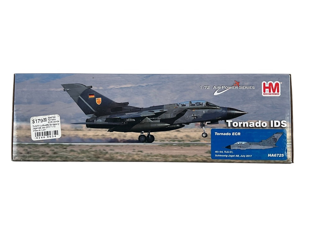 1/72 Hobbymaster (HA6725) Panavia Tornado ECR (46+54) "Nato Tigers" Lo-Vis Grey Camo TLG-51 "Immelmann" Deutsche Bundes Luftwaffe Schleswig-Jagel AB 2017 (Limited Edition)
