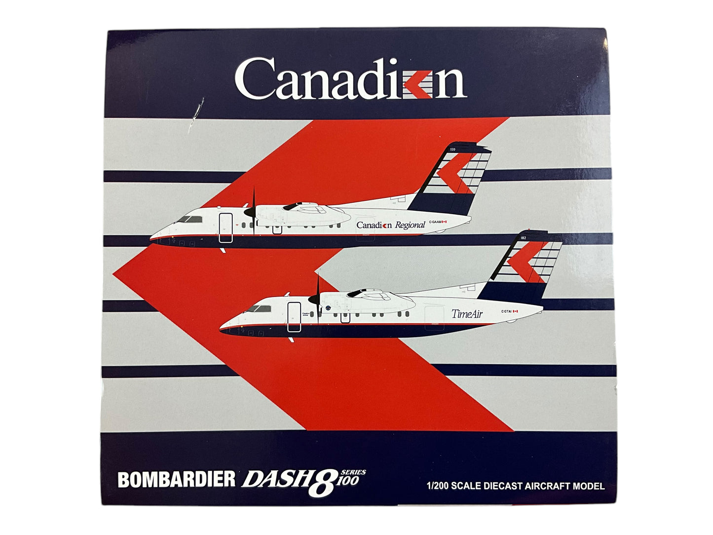 1/200 JC-Wings (LH2285) Bombardier DASH8-100 (C-GAAM) Chevron Livery - Canadian Regional Airlines (Limited Edition)