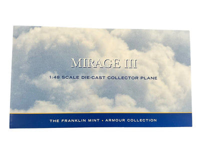 1/48 Franklin Mint/Armour (B11E775) Dassault Mirage IIIC (159) Yom Kippur War (13 Kills) , 101st Sqdn "Tayeset", Israeli Air Force 1973 (Limited Edition)
