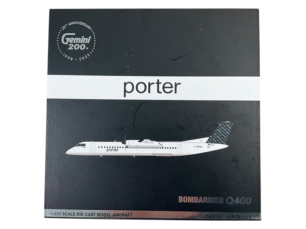 1/200 Gemini200 (G2POE1311) Bombardier Dash8 Q400 (C-GKQC) Porter Airlines (Limited Edition) 2024 Release