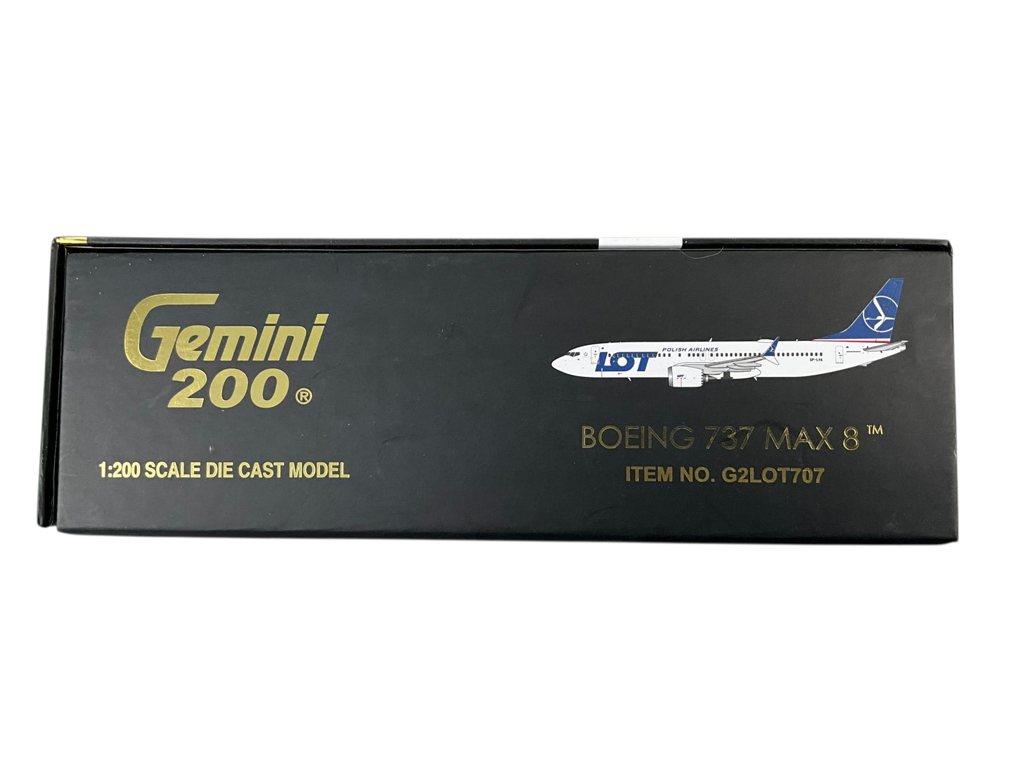 1/200 Gemini200 (G2LOT707) Boeing B737-MAX8 (SP-LVA) LOT Polish Airlines (Limited Edition) 2018 Release )