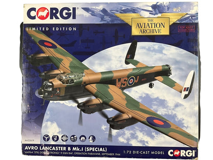 1/72 Corgi (AA32619) Avro Lancaster B Mk.1 Special (W4964 / WS+J) Johnny Walker "Still Going Strong"  Operation Catechism "with the 12,000lb Tallboy bomb" 9 Sqdn R.A.F. 12th November 1944 (Limited Edition of ONLY 2200)