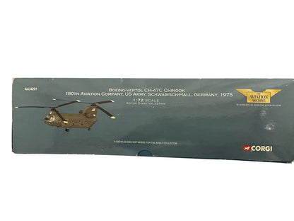 1/72 Corgi (AA34201) Boeing Vertol CH47C Chinook (15846) Schwabish-Hall, Germany, 1975, 180th Aviation Company, U.S. Army (Limited Edition)