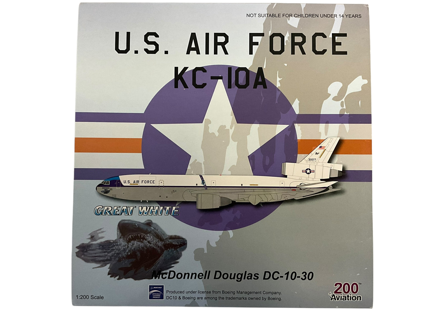 1/200  Aviation200 (AV2KC1001) McDonnell Douglas KC10A Extender (83-0077) "Great White" 1988 S.A.C. Livery, Seymour Johnson AFB, NC, 68th ARW, U.S.A.F. (Limited Edition #077 of ONLY 312)