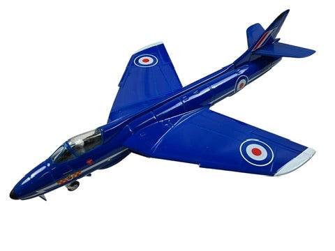 1/72 Corgi (AA32701) Hawker Hunter F Mk.6 flown by S/L Brian Mercer of the "Blue Diamonds" at  Leconfield, Lincolnshire 1961-62, 92 Sqdn R.A.F. (Limited Edition #2081 of Only 4000)