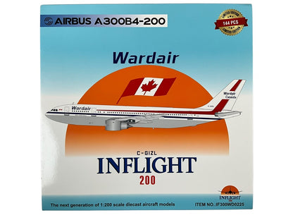 1/200 Inflight200 (IF300WD0225) Airbus A300B4-203 (C-GIZL) "Herbert Kollich Kenyon", with Painted "Grey" Belly, Wardair Canada (Limited Edition of Only 144)