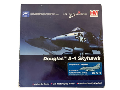 1/72 HobbyMaster (HA1419) Douglas A4Q Skyhawk (3A-314) flown by Lt. Marcelo Gustavo Marquez, Falklands May 1982, 3 Escuadrilla de Caza y Ataque, Armada Argentina (Limited Edition of Only 700)
