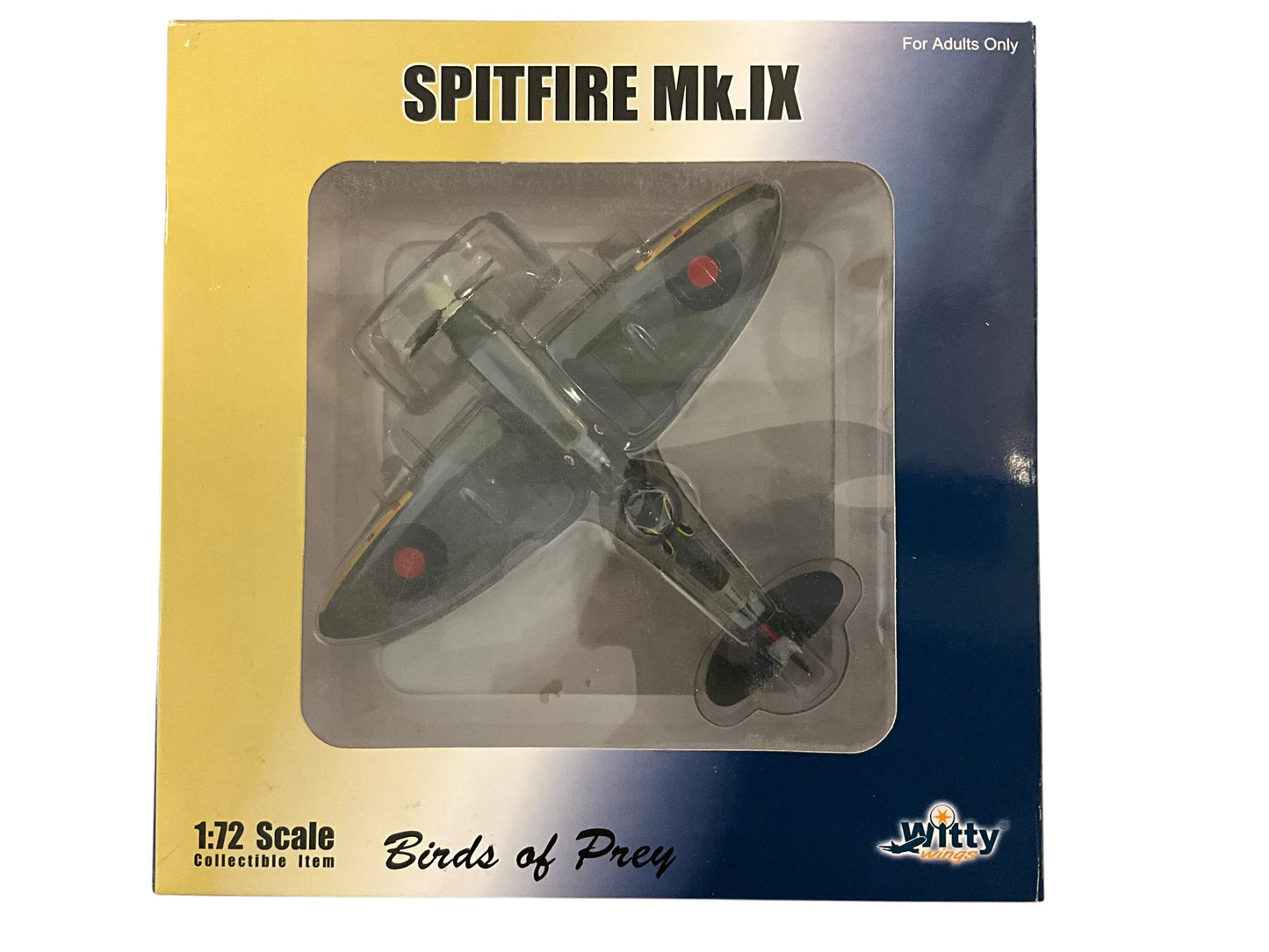 1/72 Witty Wings (WTW72-002) Supermarine Spitfire IX (JE-J / EN398) flown by WingCo James E. “Johnnie” Johnson, No.610 Sqn. WWII R.A.F. (Limited Edition)