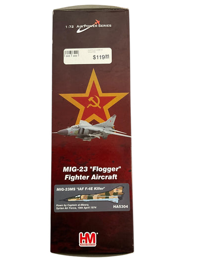 1/72 HobbyMaster (HA5304) Mikoyan MiG23MS Flogger-E "IAF F4E Killer" flown by Capt. al-Masry, April 19th 1974, Syrian Arab Air Force (Limited Edition)