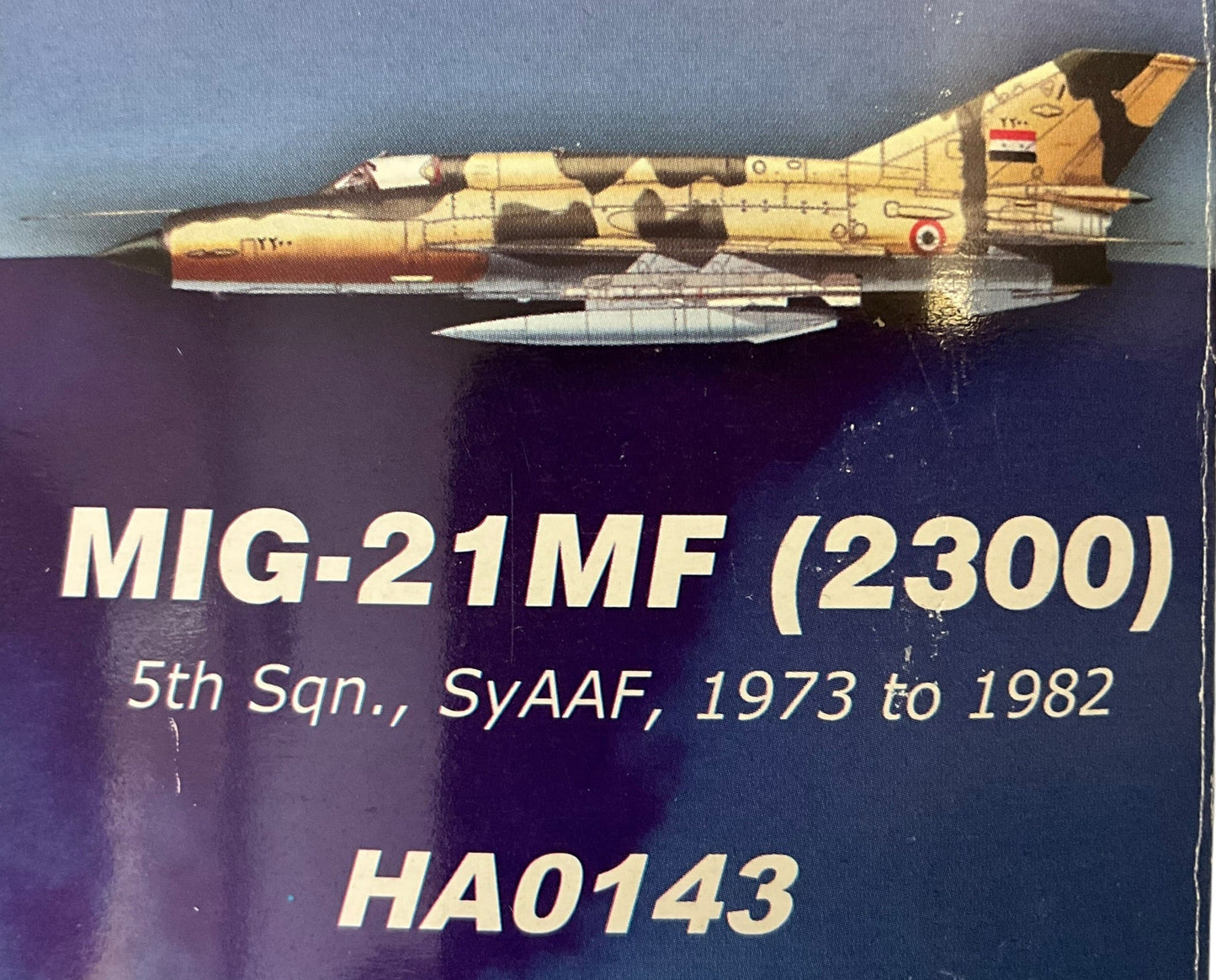 1/72 HobbyMaster (HA0143) Miikoyan MiG21MF Fishbed 1973-1982 5th Sqdn, Syrian Arab Air Force (Limited Edition #037 of Only 850)