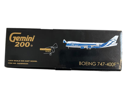 1/200 Gemini200 (G2ABW934) Boeing B747-400F (VP-BIM) "ABC pharma" (Interactive Series) AirBridge Cargo (limited Edition) 2021 Release