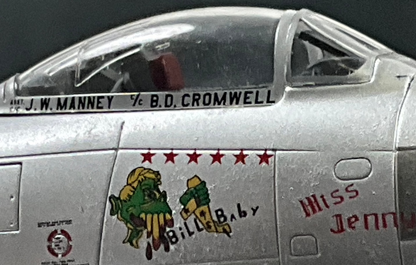 1/72 HobbyMaster (HA4301) North American F86F Sabre (FU897 c/n 12897) "The Huff" flown by Lt. Jim Thompson (2 Kills) 1953 Suwon AB, South Korea, 39th FS, 51st FW,  U.S.A.F. (Limited Edition of 2000)