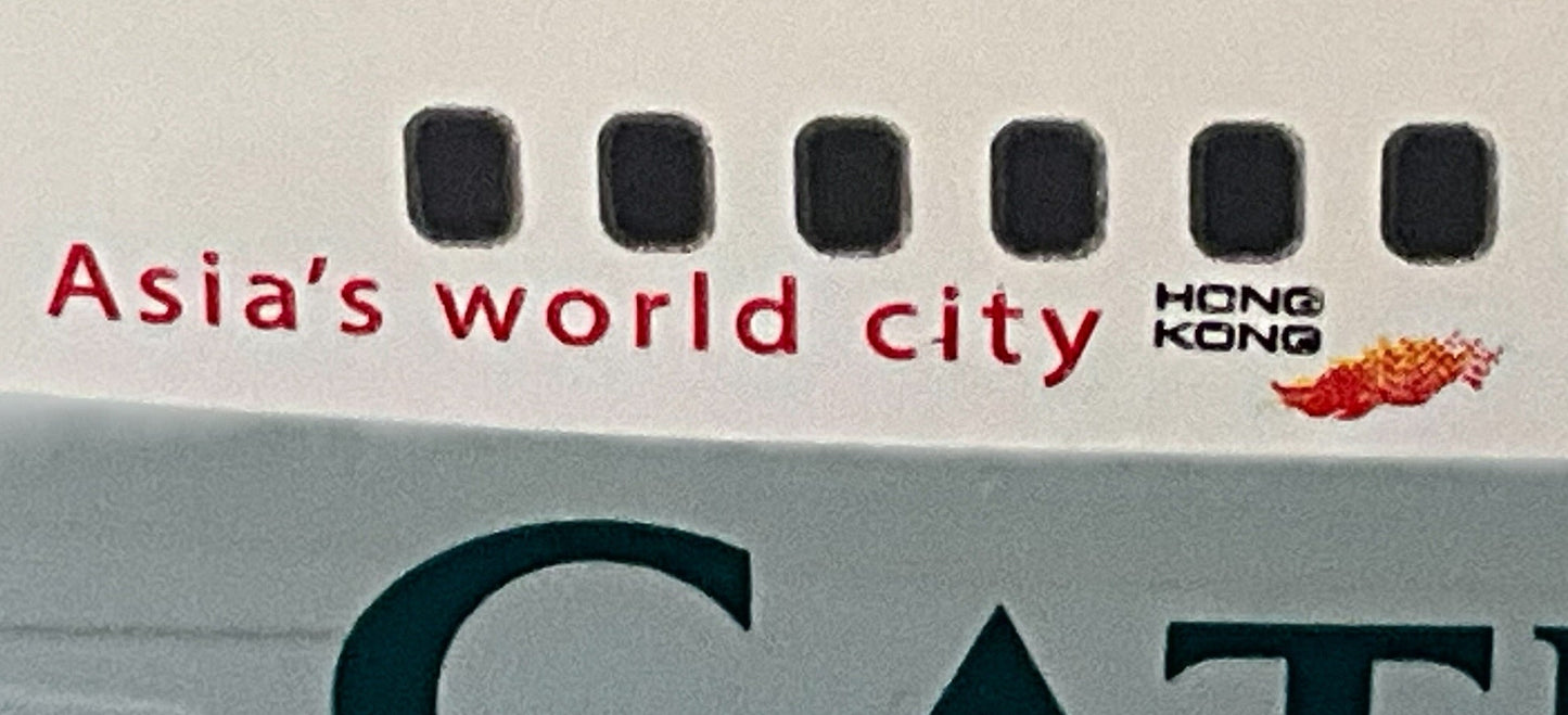 1/200 Blue Box (BBOX-CX-01 / BBOX-CATH-889) Boeing B747-400 (B-HOW)  "Asia's World City - Hong Kong" Cathay Pacific (Limited Edition 200 to 250 units) 2013 Release