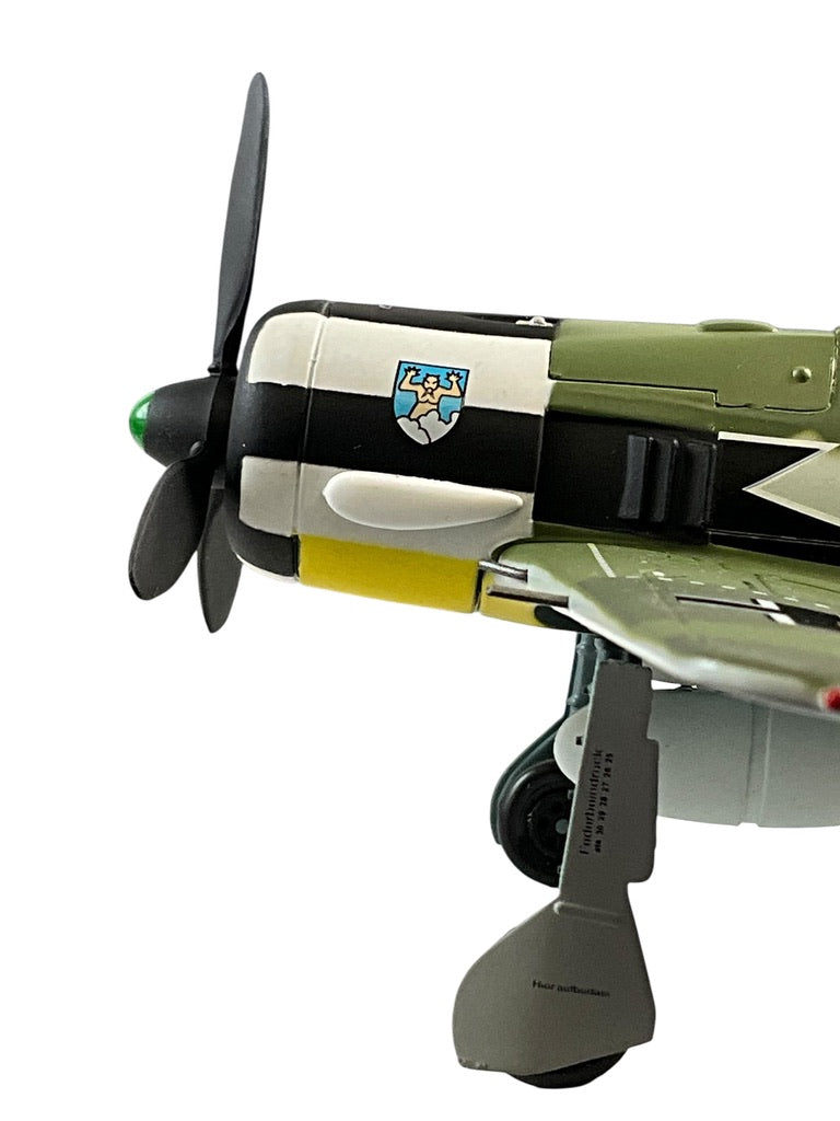 1/48 Franklin Mint/Armour (B11B586/98163) Focke-Wulf Fw190A flown by WWII Ace (68 Kills) Hptm. Fritz Losigkeit, Kdr. I/JG1 Deutsche Reich Luftwaffe (Limited Edition)