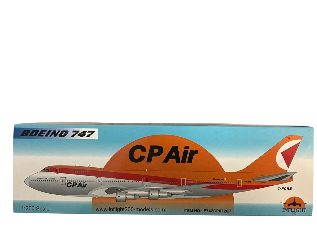 1/200 Inflight200 (IF742CP0726P) Boeing B747-217B (C-FCRE) "Empress of Australia" CP Air (Limited Edition  o f ONLY 180) 2026 Release "New Mould"