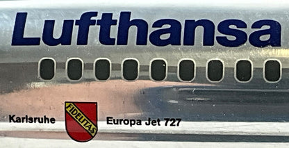 1/200 Limox (LH29) Boeing B727-200 (D-ABCI) "Karlsruhe" DHL 5th Livery with Polished Aluminum Fuselage, Lufthansa (Limited Edition)
