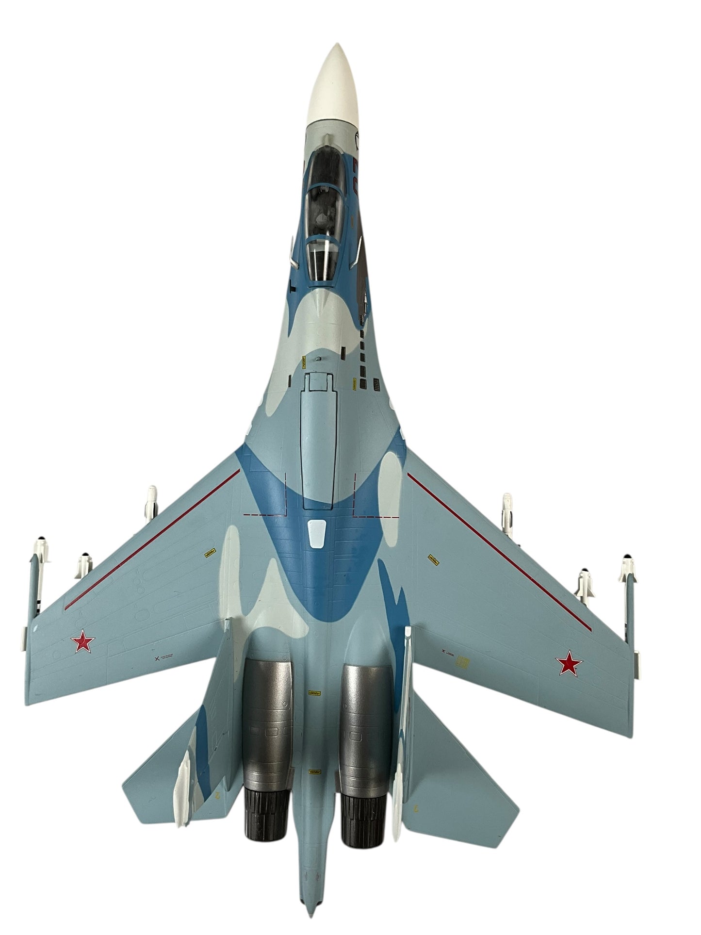 1/72 (Witty Wings) Sky Guardians (WTW-72-014-005) Sukhoi SU27 Flanker-B (Red 07) "Evil Eye" 3-Tone Blue Splinter Pattern Camo, Russian Air Force (Limited edition (Limited Edition)
