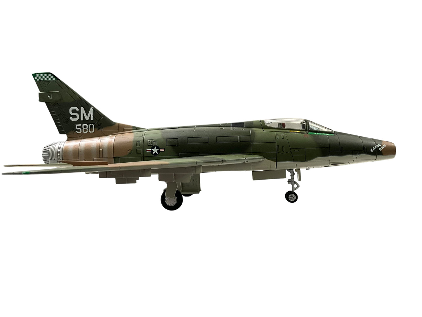 1/72 HobbyMaster (HA2102) North American F100D Super Sabre (56-3580) "Mary Jane" flown by Maj. Don Schmenk late 1969 Tuy Hoa, South Vietnam 31st TFW 308th TFS, U.S.A.F. (Limited Edition of 2100) Sept 2008 Release