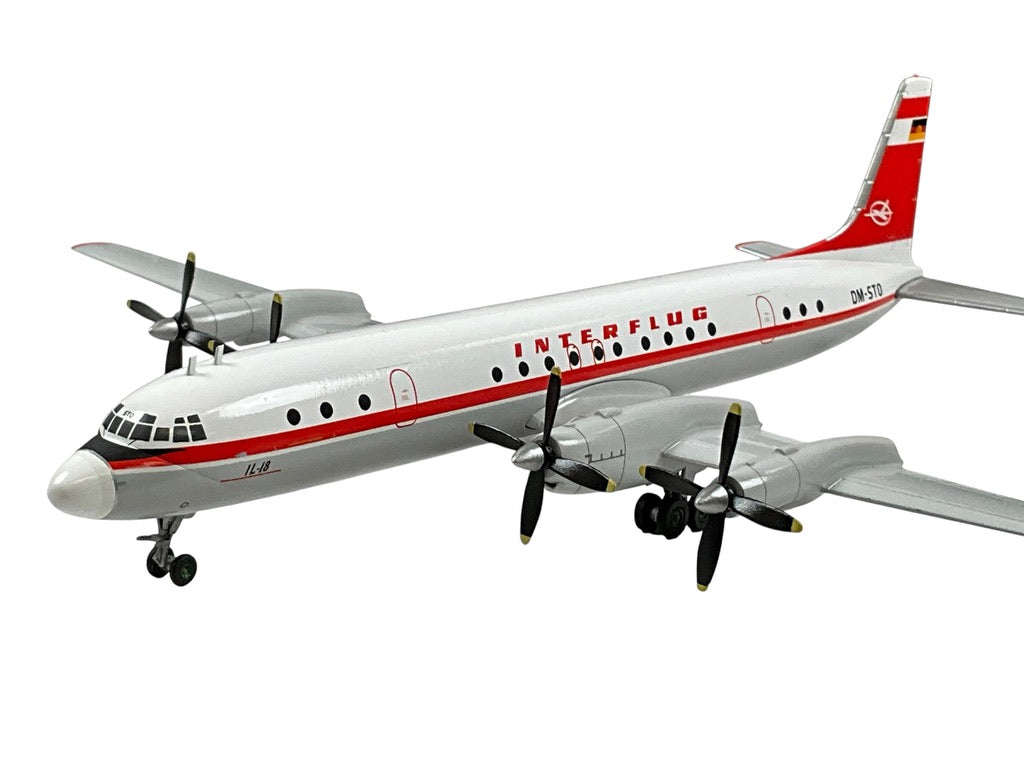 1/200 Herpa (572873) Ilyushin IL18 (DM-STO) Interflug (Limited Edition) 2025 Release