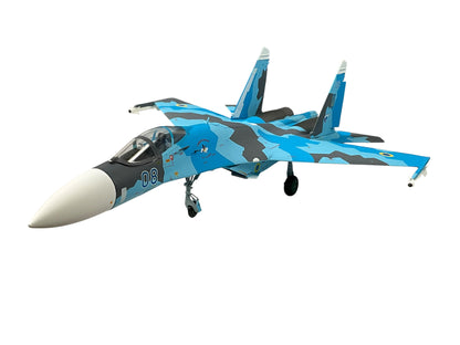 1/72 JC Wings (JCW-72-SU27-001) Sukhoi SU27 Flanker (Blue 08) Sky Blue Splinter Pattern Camo 831 Tactical Aviation Brigade, Ukraine Air Force (Limited Edition #599 of Only 720) 2022 Release