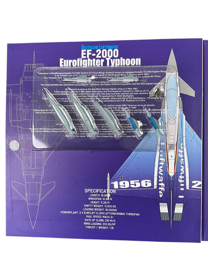 1/72 JC Wings (JCW-72-2000-007) Airbus Eurofighter EF2000 Typhoon (30+68) "60 Jahre Deutsche Luftwaffe" TaktLG74 2016 Deutsche Bundes Luftwaffe (Limited Edition #70 of 600)
