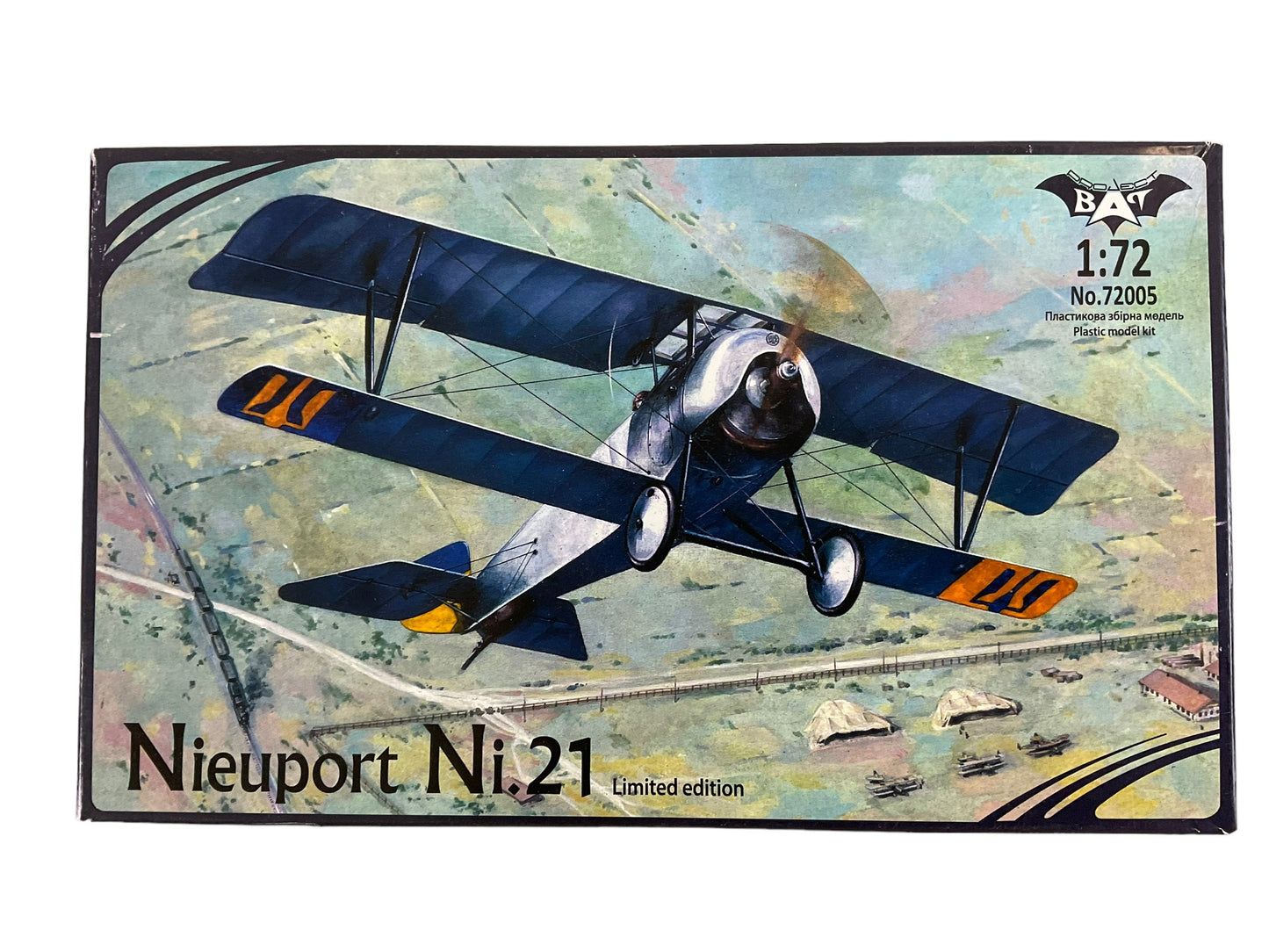 Ukrainian Army Aviation Nieuport Ni21 Plastic Model Kit 1:72 in Box