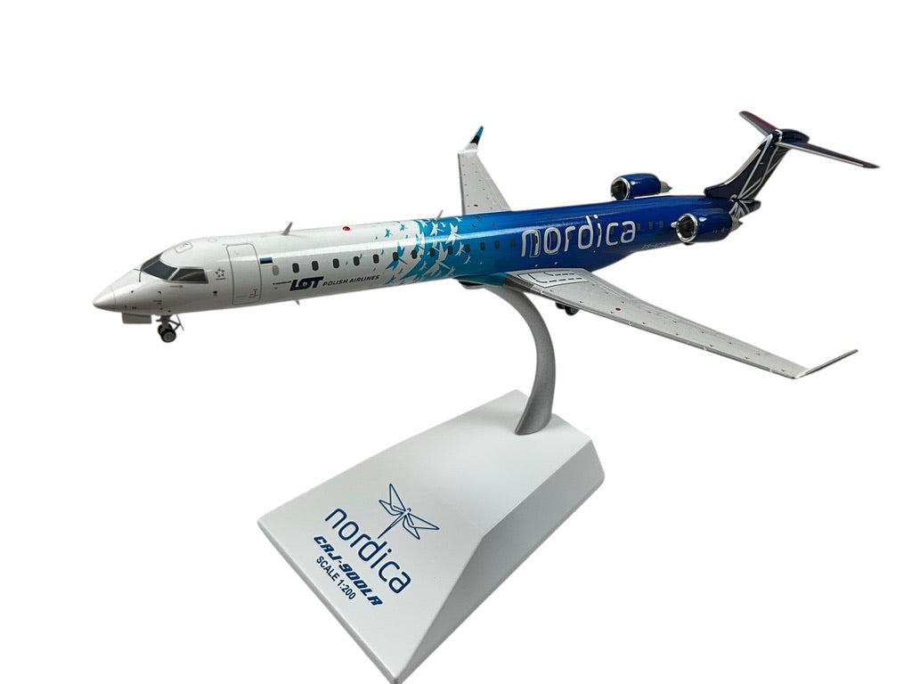 1/200 JC Wings (JC2LOT366) Bombardier CRJ900LR (ES-ACB) "nordica" LOT Polish Airlines (Limited Edition) 2020 Release