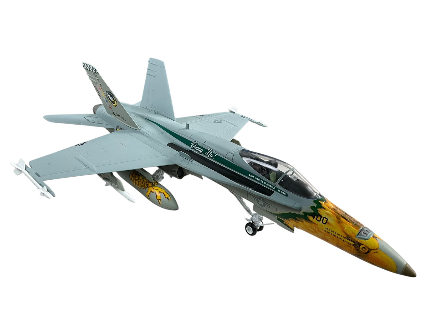 1/48 Armour/Franklin Mint (Art.98017 / B11B200) McDonnell Douglas F18C Hornet (400 / 163758) "Chippy Ho" USS Independence VFA-195 "Dam Busters" 1943-1995 U.S.Navy (Limited Edition)